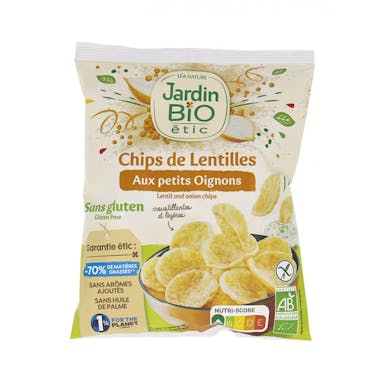 Jardin Bio Органски безглутенски чипс од леќа со кромид 50гр