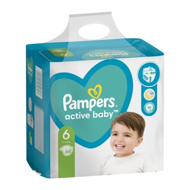 Pampers Active Baby Бр.6 Бебешки пелени 13-18кг 68/1