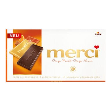 Merci Dark Orange and Almond Чоколадо со портокал и бадем 100гр